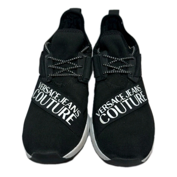Versace Jeans Couture (Unisex) Black and White Trainers US Mens Sz 8 Wmns Sz 9.5 - Picture 2 of 8